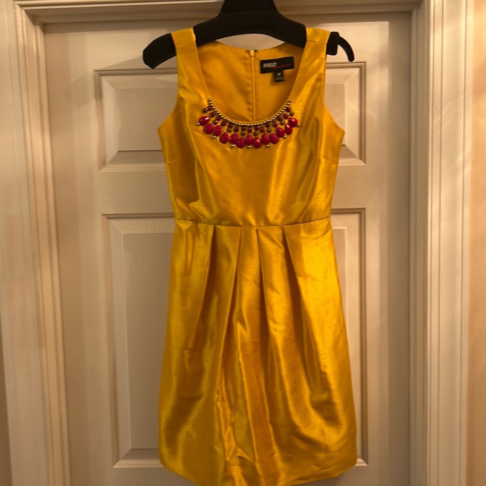 M60 Miss Sixty yellow cocktail dress